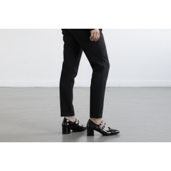 Λουστρίνι Γόβα Mary Jane-Μαύρο