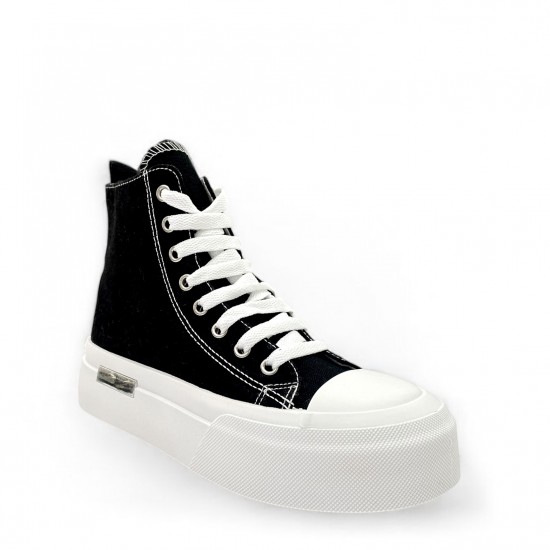Sneakers μποτάκια δίσολα σε Μαύρο