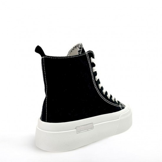 Sneakers μποτάκια δίσολα σε Μαύρο