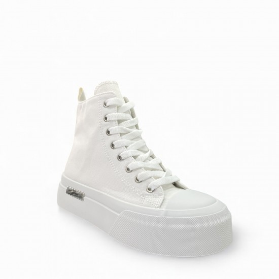 Sneakers μποτάκια δίσολα σε Λευκό