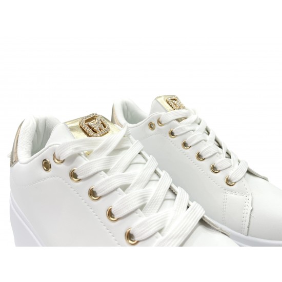 Sneakers δίσολα με διακοσμητικό από strass 