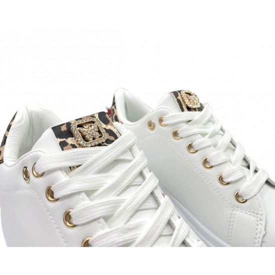 Sneakers δίσολα με διακοσμητικό από strass 