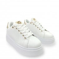 Sneakers δίσολα με διακοσμητικό από strass 
