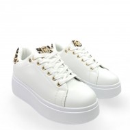 Oversized Sneakers with animal print