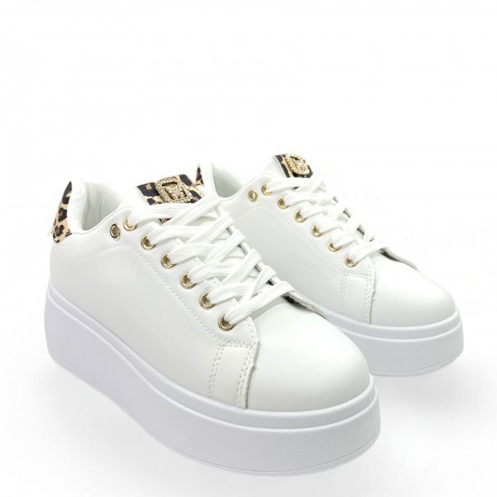 Sneakers δίσολα με διακοσμητικό από strass 