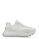 Sneakers με συνδυασμό χρωμάτων Λευκό/Ασημί