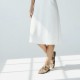 Γυναικεία Suede Σανδάλια flat με Κρόσσια και Αγκράφα-Μπέζ