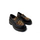 Loafers Δίσολα με Λεοπάρ Pony Skin