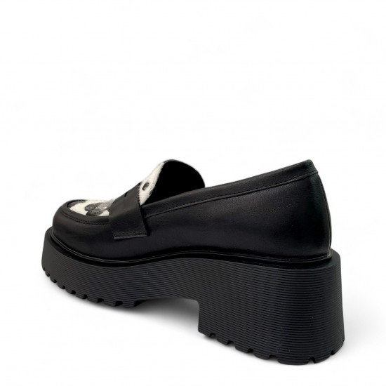 Loafers Δίσολα με Cow Pony Skin