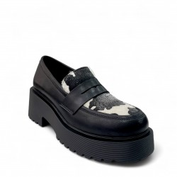 Loafers Δίσολα με Cow Pony Skin