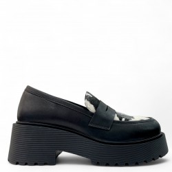 Loafers Δίσολα με Cow Pony Skin