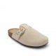 Clogs suede με τοκά σε Μπέζ