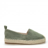 Flat Espadrilles in Green