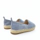 Flat Espadrilles in Light Blue