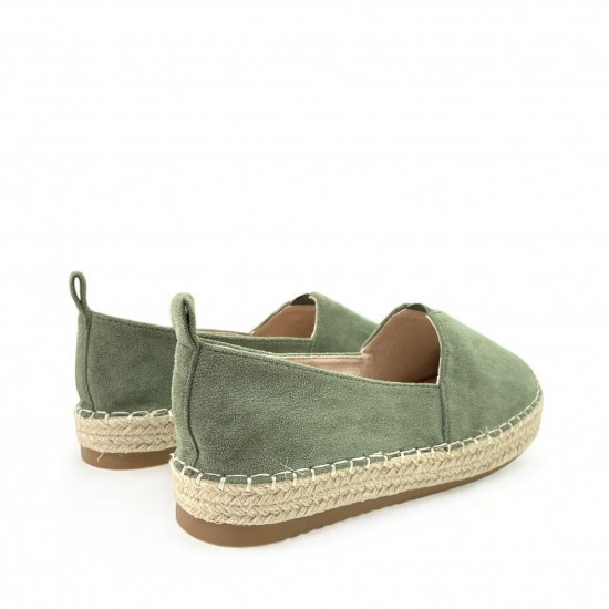 Flat Espadrilles in Green