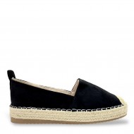 Flat Espadrilles in Black