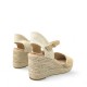 Platform espadrilles in Camel