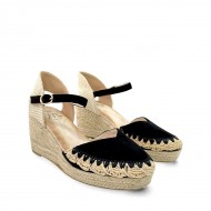 Platform espadrilles in Black