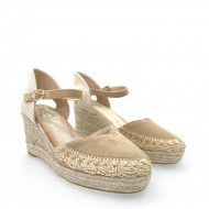 Platform espadrilles in Camel