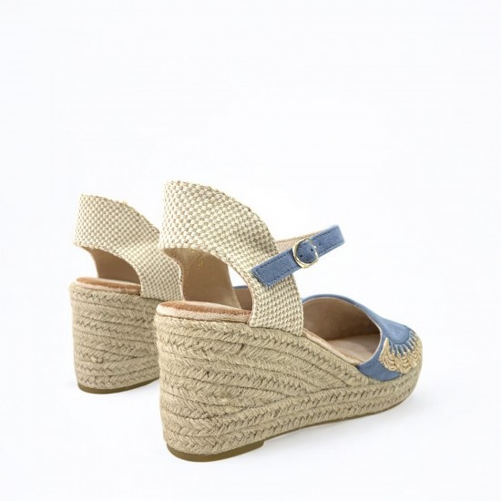 Platform espadrilles in Blue
