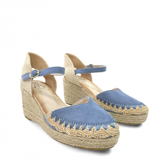 Platform espadrilles in Blue