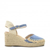 Platform espadrilles in Blue