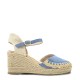 Platform espadrilles in Blue