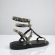 Flat Σανδάλια Gladiator με Τρούκς σε Φίδι
