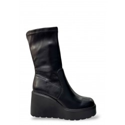 Black Wedge ankle boots