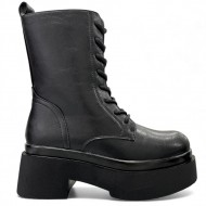 Μαύρες Chunky Αρβύλες με Φερμουάρ