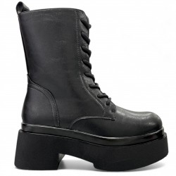 Μαύρες Chunky Αρβύλες με Φερμουάρ