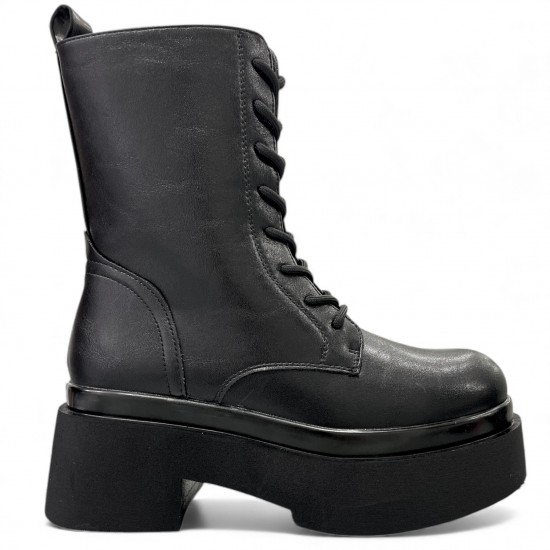 Μαύρες Chunky Αρβύλες με Φερμουάρ