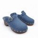 Clogs με επένδυση γούνας Τζίν