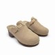 Clogs με επένδυση γούνας σε Μπέζ