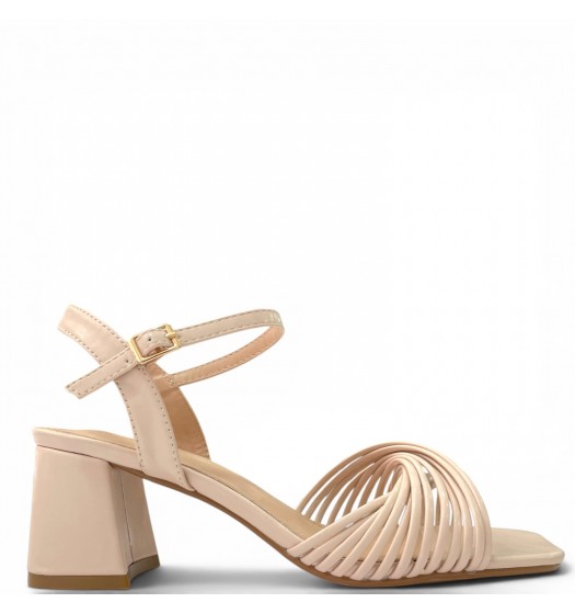 Γυναικεία Πέδιλα με Multi-Strap Λουράκια-Nude