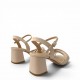 Γυναικεία Πέδιλα με Multi-Strap Λουράκια-Nude