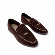Γυναικεία Loafers με διακοσμητικό σε Καφέ