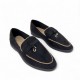Γυναικεία Loafers με διακοσμητικό σε Μαύρο