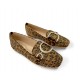 Moccasins with crystals in Leopard