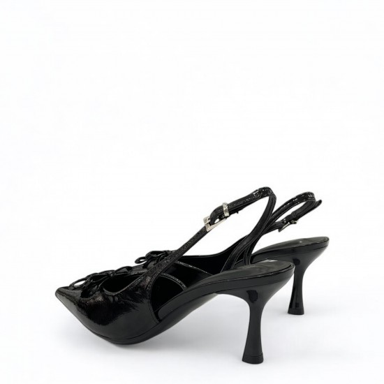 Open heel γόβες σε Μαύρο