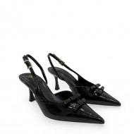 Open heel γόβες σε Μαύρο