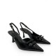 Open heel γόβες σε Μαύρο