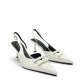 Open heel γόβες σε Λευκό