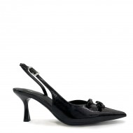Open heel γόβες σε Μαύρο
