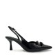 Open heel γόβες σε Μαύρο