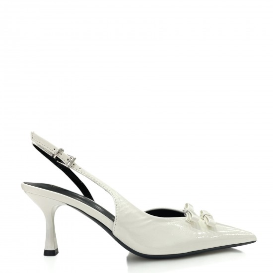 Open heel γόβες σε Λευκό