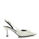 Open heel γόβες σε Λευκό