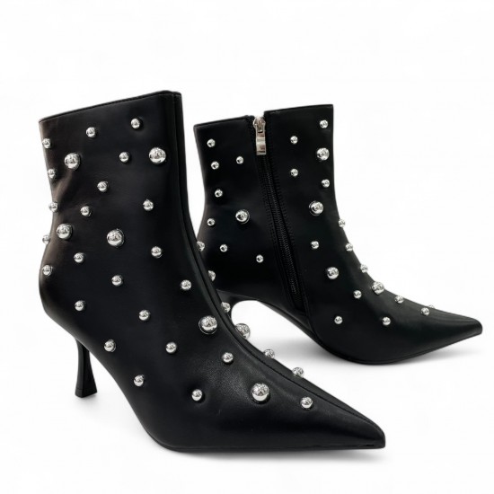 Μαύρα Ankle Boots με τρούκς