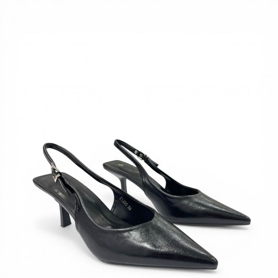 Slingback Γόβα με Pointed Toe - Μαύρο