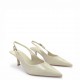 Slingback Γόβα με Pointed Toe - Μπέζ